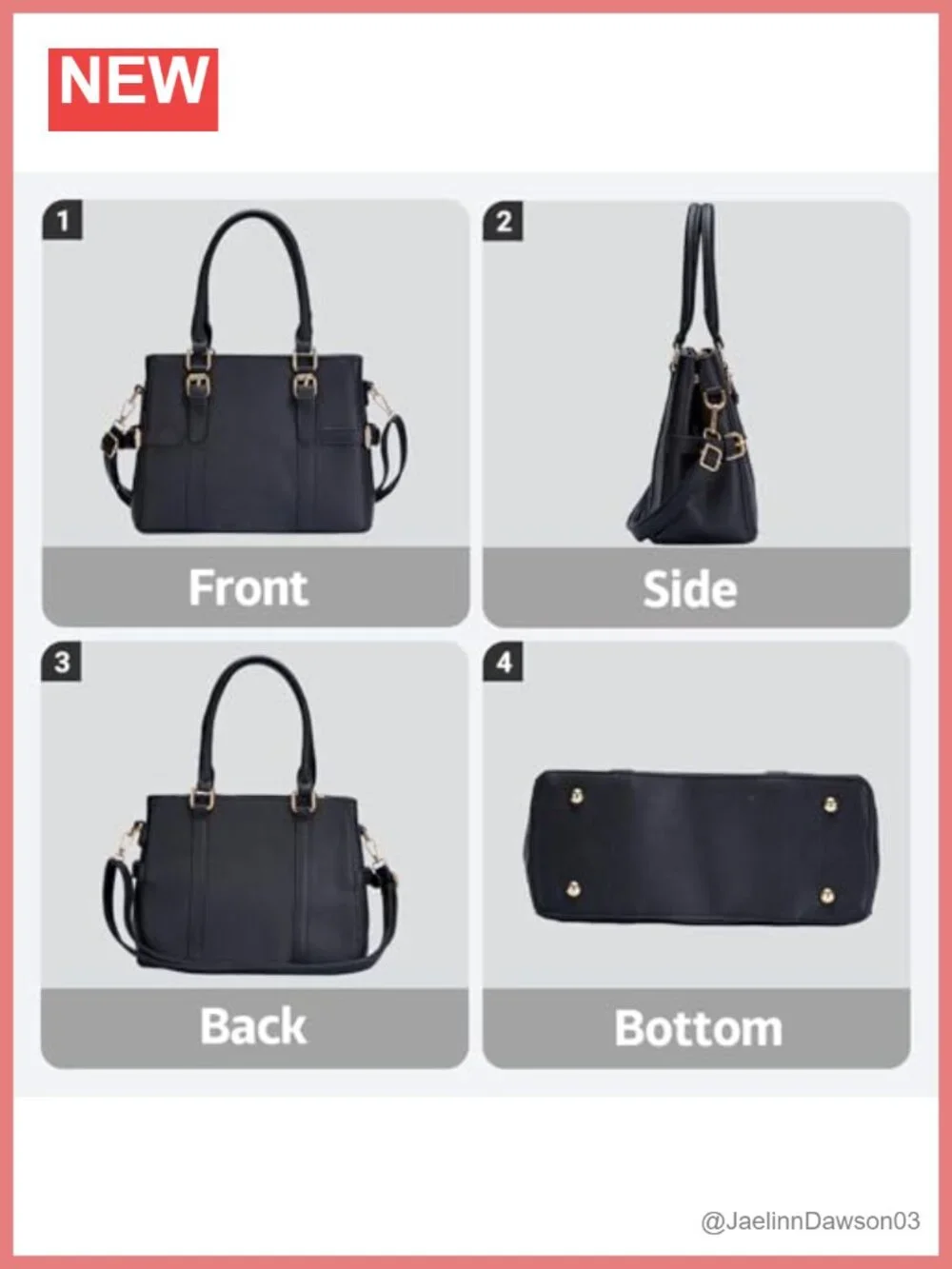 Faux Leather Women's Top Handle Satchel Purse 2-Piece Set with Wallet